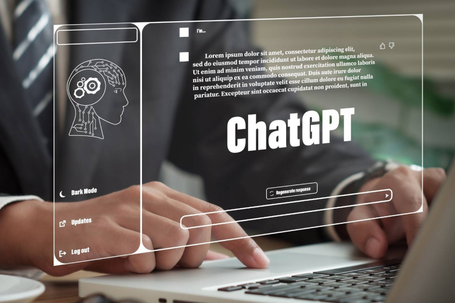 ChatGPT в прозрачном окошке