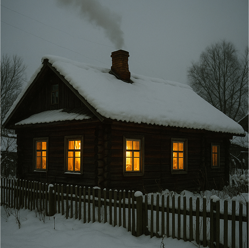 Фотография дома сгенерированная нейросетью