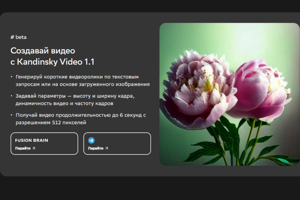 Скриншот Kandinsky Video